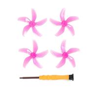 Pales colorées à 5 pales Multicolore Assorti Hélice à Faible Bruit Protection Anti-Chute pour DJI Neo, 1 Paire ou 2 Paires avec Tournevis (2 Paires Rose)