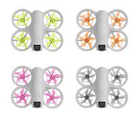 Pales colorées à 5 pales Multicolore Assorti Hélice à Faible Bruit Protection Anti-Chute pour DJI Neo, 1 Paire ou 2 Paires avec Tournevis (2 Paires Vertes)