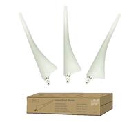 Pales de générateur de vent, Fibres de carbone haute résistance, Fibres de nylon, 3 lames, Blanc, Lame seule
