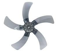 Pales de ventilateur de rechange en plastique de 45,7 cm avec cinq pales à faible bruit pour ventilateurs de sol ou de table, gris