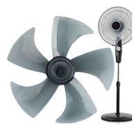 Pales de ventilateur de rechange - Pièces de refroidissement de table | Kit de composants de rotation à flux d'air équilibré à hélice durable à cinq feuilles pour chambre à coucher, espace de travail,