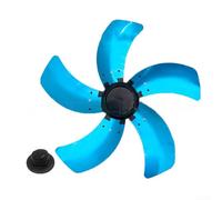 Pales de ventilateur en métal de 40,6 cm - Pièces de rechange en aluminium - Tête de ventilateur à 5 pales - Avec couvercle d'écrou - Pour ventilateur de table
