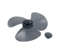 Pales de ventilateur en plastique, pales de ventilateur sur pied, hélice de ventilateur en plastique, pour ventilateurs sur pied ou de bureau, fonction de nettoyage pratique (noir transparent)