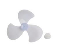 pales de ventilateur, Pale de ventilateur à trois feuilles 16 pouces avec couvercle d'écrou for ventilateurs sol et bureau noir Transparent(Fan Blade Nut)