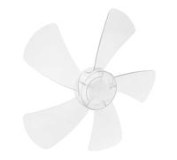 Pales de Ventilateur Pied 14 Pouces à 5 Pales Transparentes | Pièce de Rechange, Fixation Stable avec Écrou et Cache Écrou, Usage Bureau Salon