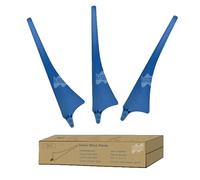 Pales d'éolienne, Fibres de carbone haute résistance, Fibres de nylon, 3 lames, Bleu, Lame seule