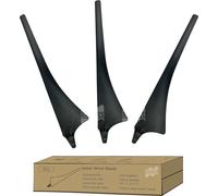 Pales d'éolienne, longueur 630 mm, fibre de nylon haute résistance, noir, lame seule, 3 lames