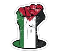 Palestine Faust Free Palestine Autocollant Sticker