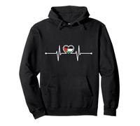 Palestine Heartbeat Palestine Pride Drapeau palestinien Sweat à Capuche