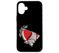 Palestine Pastèque Keffiyeh Solidarité Palestinienne Coque pour iPhone 16 Plus