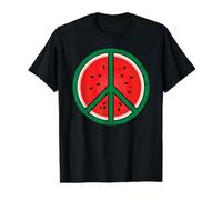 Palestine Shirt Pastèque Signe Paix Drapeau Palestine T-Shirt Graphique avec Valeur