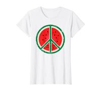 Palestine Shirt Pastèque Signe Paix Drapeau Palestine T-Shirt Graphique avec Valeur