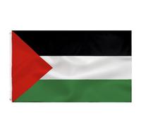 Palestinian flag 3x5FT -(90x150cm) Drapeau de la Palestine Indoor/Outdoor Quality Polyester with Vivid Color and Brass Grommets Palestine flag