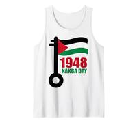 Palestinian Key Palestine Nakba Day Palestinians Flag 1948 Débardeur