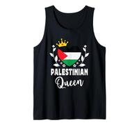 Palestinian Queen Palestine Flag Proud Palestinian Woman Débardeur
