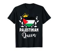 Palestinian Queen Palestine Flag Proud Palestinian Woman T-Shirt
