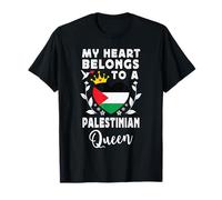 Palestinian Queen Palestinian Wife Girlfriend Palestine Flag T-Shirt