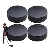 Palet de hockey d'intérieur, palet de hockey à roulettes, pour entraînement classique, taille réglementaire officielle 4x | Fournitures de sport d'intérieur, 2,5 cm d'épaisseur, 7,6 cm de diamètre