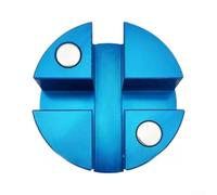 Palet de levage magnétique en alliage d'aluminium de 5 cm, design antidérapant pour protection de rail de cadre de SUV (bleu)