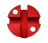 Palet de levage magnétique en alliage d'aluminium de 5 cm, design antidérapant pour protection de rail de cadre de SUV (rouge)