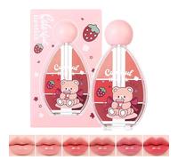 Paleta De Labiales - Kit De Lápiz Labial Brillante De 6 Colores, Set Gloss Labial Hidratante Y Anti-Sudor Para Chicas, Paletas De Brillo Labios | Damas, Casa, Citas, Escenario, Lugar Formal, Viaje