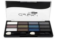 Palette 12 fards à paupières : dégradés de bleus, bruns et gris foncés | Offre une grande variété d'intenses dégradés sombres pour sublimer le regard avec un seul format compact de 12 g