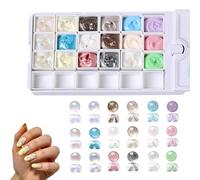 Palette à gel pour ongles,Palette 18 cases à dégradé multifonction - Polissage Au Gel Pour Ongles | Pour Filles Mères Salon Maison Fête Saison Estivale Printemps