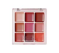 Palette À Lèvres Neuf Couleurs Longue Tenue Non Collant Mat Repulpant