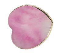 Palette à ongles en forme de cœur - Mini de mélange de couleurs pour art, support d'ongles portable | Palette d'art en matériau d'agate simulée, d'affichage des ongles