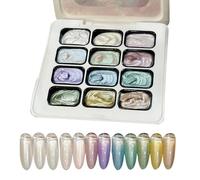 Palette À Ongles Gel À Tapoter Fournitures 12 Couleurs