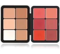 Palette anti-cernes Carla Secret, Maquillage Carla Secret 12 couleurs, Palette de correcteur de crème imperméable longue durée, Crème correctrice correctrice de couleur (Blush A + Concealer A)