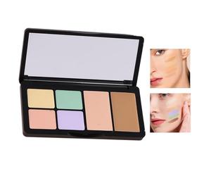 Palette anti-cernes contour - Crème correctrice 6 nuances, pinceau de maquillage, kit de couverture complète | Correcteur léger pour les taches de rougeur, surligne un teint uniforme, cosmétique profe