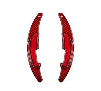 Palette au Volant Compatible Avec BMW Pour M2 M3 M4 M5 X5M X6M F87 F85 F86 F80 F83 F10 M6 F12 Accessoires De Voiture Volant En Fibre De Carbone Paddle Shift Car Paddle Shifters(Red)