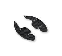 Palette au Volant pour Seat pour Alhambra pour Ateca Leon 5F FR Tarraco Ibiza 6P pour Cupra St Extension Palette Changement Volant Voiture Levier De Vitesse ABS palettes de changemen(Carbon Black)