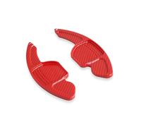 Palette au Volant pour Seat pour Alhambra pour Ateca Leon 5F FR Tarraco Ibiza 6P pour Cupra St Extension Palette Changement Volant Voiture Levier De Vitesse ABS palettes de changemen(Carbon Red)