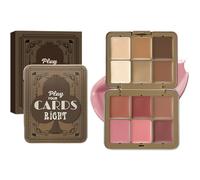 Palette blush et correcteur - de teint crème, 12 couleurs pour le visage, fard à joues naturel, palette de maquillage pour filles, modelage du visage, surligneur crémeux, professionnel