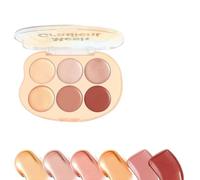 Palette Blush Et Enlumineur 6 Couleurs Irisées Imperméable Longue Tenue