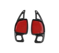 Palette Changement Volant Pour A3 Pour A4 S4 Pour A5 S5 Pour A6 Pour A7 2 Pièces En Fiber De Carbone Look Voiture Volant Changement De Vitesse Palette Manette De Vitesse Extension(Carbon Fiber Black)