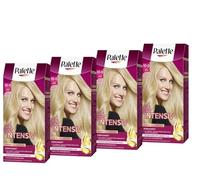 Palette Coloration intense 10-0/200 - Blond naturel clair (4 x 115 ml) - Coloration permanente pour une brillance éclatante et durable et une couverture 100 % des cheveux gris