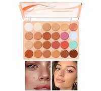 Palette Contour - 24 couleurs longue durée, mélangeable, imperméable, crème de maquillage | Texture lisse, pigments élevés, mélange facile, attributs de finition professionnelle, femmes filles adultes