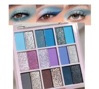 Palette coréenne pour les yeux, 18 couleurs, mat, nacré et paillettes, tendances printanières et estivales avec 2 pinceaux doubles (02#)