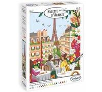 Sentosphère Peinture à numéro Palette D'artiste Paris – Acrylique pour adulte, carte toilée