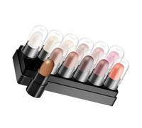 Palette D’ombres à Paupières 12 Pièces en Plastique, Maquillage Yeux | Texture Mélangeable, Tenue Nette, Format Compact pour Retouches, Usage Quotidien