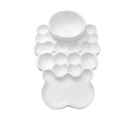 Palette d'aquarelle - Plateau de peinture acrylique de 19,8 cm | Palette de mélange de couleurs portable à plusieurs compartiments | Fourniture d'art idéale pour les enfants, les étudiants, les