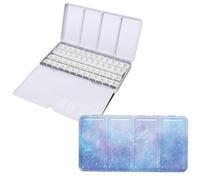 Palette D'aquarelle Vide avec 52 Demi-Casseroles, Grande boîte de Palette d'aquarelle, Boîte Aquarelle de Poche, pour l'art DIY, la Peinture Aquarelle, la boîte de Peinture à l'eau
