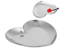 Palette D'art à Ongles, Palette de Mélange de Clous, Palette D'art Nail en Forme de Cœur (Argent)