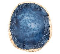 Palette d'art à Ongles, Palette de Vernis à Ongles Bleu Palette de Peinture en résine Palette de Gel Nail Art Agate Mix met File d'agitation, Assiettes à Ongles pour Le Nail Art, Palette d'art à on