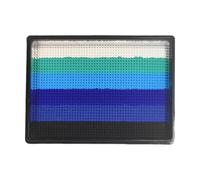 Palette D'Art Du Visage - Kit De Maquillage De Carnaval, Plateau De Couleur À Base D'eau | Bloc D'Arc-en-ciel, Ensemble De Peintures Pour Festival, Échantillonneur De Décoration De Cuir, Pile De