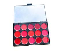 Palette De 15 Couleurs Lèvres Mat & Brillant | matériau PP, facile à nettoyer, 15 nuances, pour toutes occasions