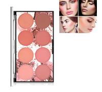 Palette de 8 couleurs pour le visage, longue durée, brillante et chatoyante, pour le visage, les contours, les ombres, les ombres, les palettes de maquillage, les contours, les contours, les contours